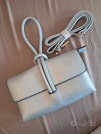 borsa argento a mano o con tracolla
