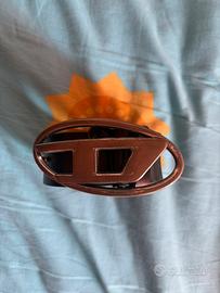 Cintura Diesel Logo Oval D - Vera Pelle 90cm