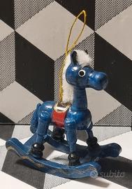 Dollhouse Wooden Rocking Horse Vintage