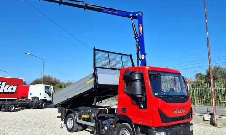 IVECO EUROCARGO 75 80E19 E6 GRU + RIBALTABILE