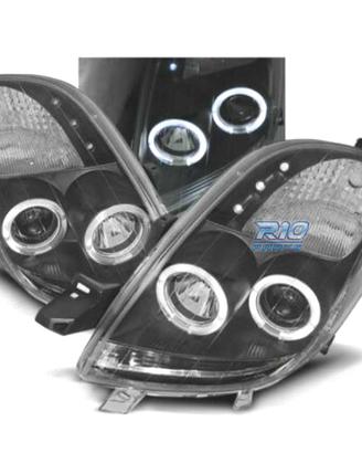 FARI TOYOTA YARIS 06-09 OCCHI ANGEL CCFL FONDO NER
