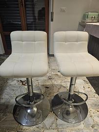 Sgabelli da bar in pelle(coppia)
