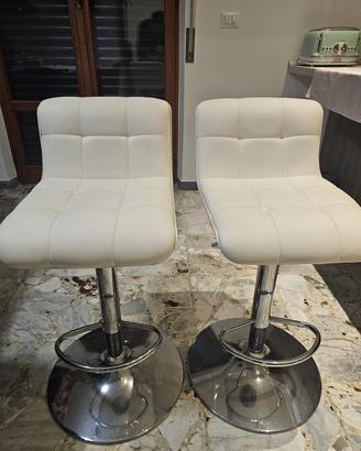 Sgabelli da bar in pelle(coppia)