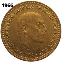 Pesetas da collezione Francisco Franco 1957/1966