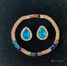 Bracciale Tennis e orecchini 