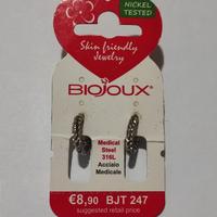 BioJoux orecchini cerchio aperto acciaio medicale