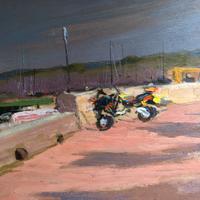 MAZZI ALDO, COSTA TIRRENICA, OLIO SU TAVOLA