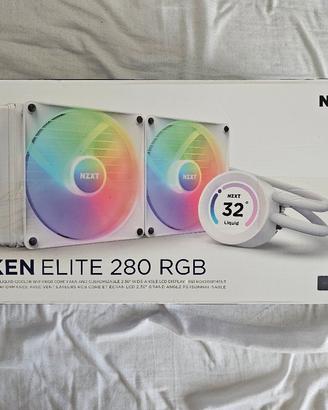 nzxt kraken elite 280 bianco