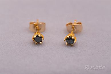 Orecchini in diamante blu