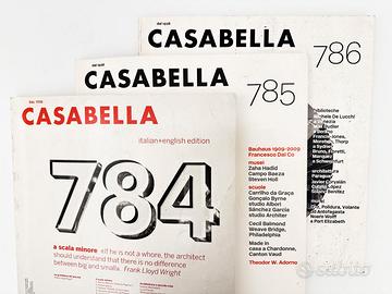 Casabella n. 784 n. 785 n. 786