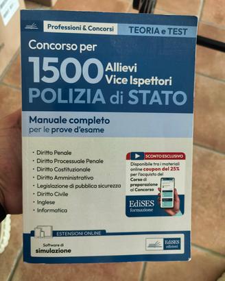 libro manuale oncorso ispettori polizia di stato