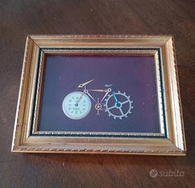 quadretto bicicletta ingranaggi orologio 