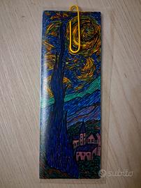 segnalibro rigido handmade tema dipinti Van Gogh