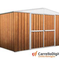 Box in lamiera di Acciaio 360x260cm fin legno