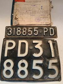 Targhe nere Fiat 500