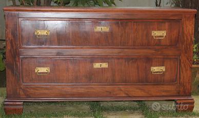 Comò Cassettone in legno massello 127cm