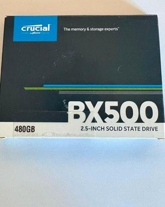SSD Crucial BX500 480GB 2.5" SATA – pari al nuovo