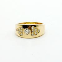 Anello oro 18 kt con diamanti naturali ct 0.65