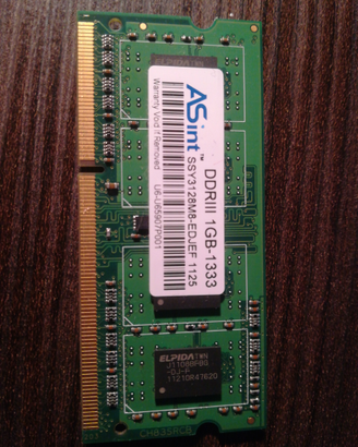 Ram 1gb sdram ddr3 pc3-1600 ddr-1333