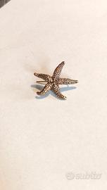 Spilla orecchino stella marina argento 925 vintage