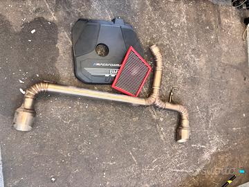 scarico sportivo +diffusore + filtro sportivo