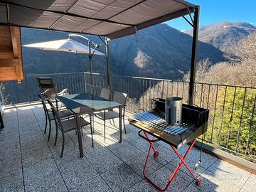 Set Completo Terrazzo Gazebo Tavolo Ombrellone