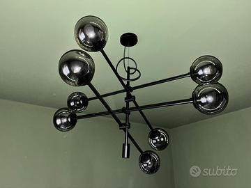 Lampadario sfere vetro