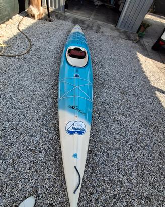 Kayak Yukon in vetroresina completo di pagaia 