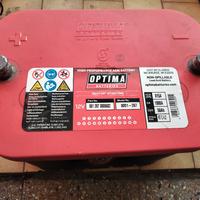 batteria optima rossa auto 12v usata scarica 