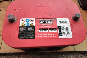 batteria optima rossa auto 12v usata scarica 