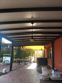 veranda in ferro autoportante
