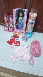 Lotto bambolaSparkle Girlz Princess+barbie+ acc
