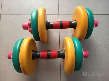 Coppia di Manubri Regolabili Colorati per Home Fit