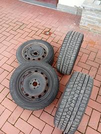gomme invernali+cerchi 195/55 r15 fiat