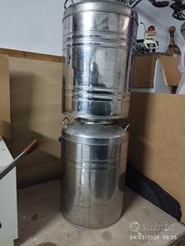 contenitore olio acciaio inox 