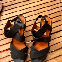 Sandalo nero eleganza alla caviglia n.38