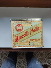 Biscotti Mellin scatola di latta vintage