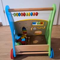 CARRELLO PRIMI PASSI LEGNO