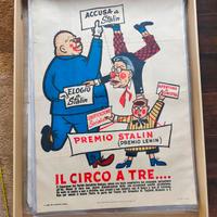 Manifesto Politico anni '50 - Grafica Vintage