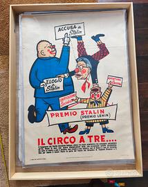 Manifesto Politico anni '50 - Grafica Vintage