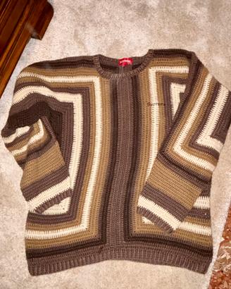 SUPREME MAGLIONE MARRONE