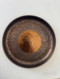 Lotto 30 Piatti Piani Design Effetto Bronzo Ossida