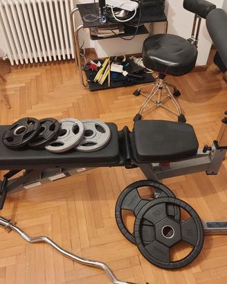 Panca inclinabile Body Solid + accessori