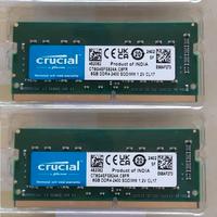 Lotto 2x8GB DDR4 2400MHz SODIMM PC4-2400T Crucial