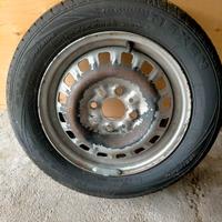  Gomma e cerchio fiat panda