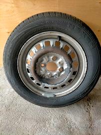  Gomma e cerchio fiat panda