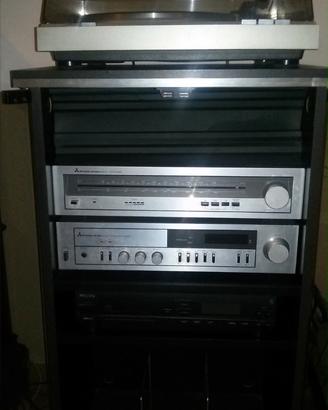 Stereo Mitsubishi anni '80 + Philips DS e CD '90