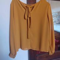 camicia molto sexy senape