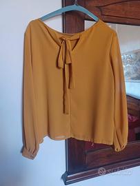 camicia molto sexy senape