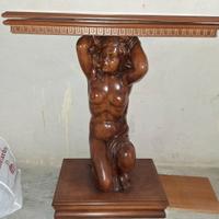Tavolo scultura con piano girevole